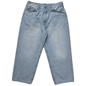 Levi's Premium Men's W36 L32 Light Wash Jeans Loose Fit Baggy Denim (Fits 36x27)